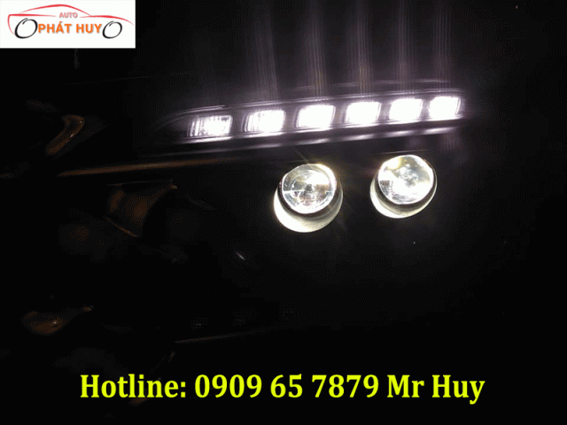 Độ đèn bi gầm cho xe Hyundai Santafe