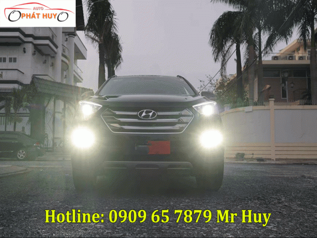 Độ đèn bi gầm cho xe Hyundai Santafe