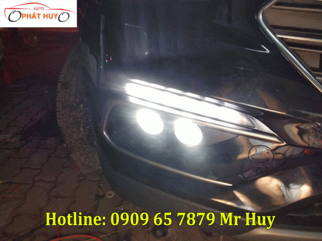 Độ đèn bi gầm cho xe Hyundai Santafe
