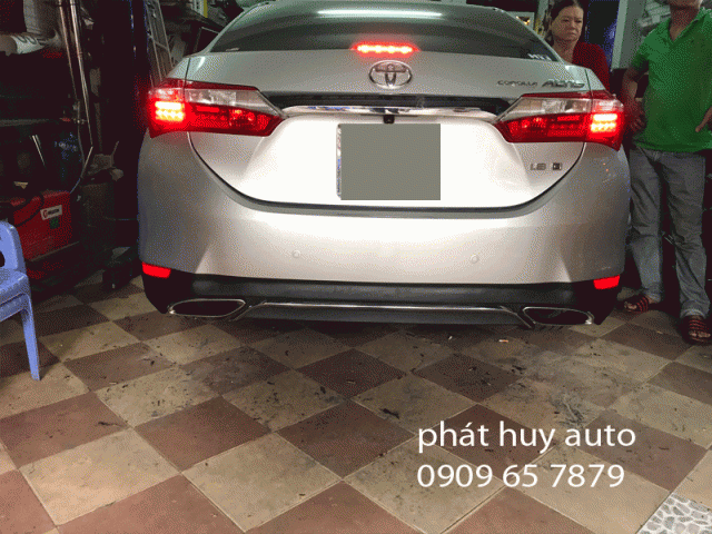 Độ pô cho xe Toyota Altis 2019