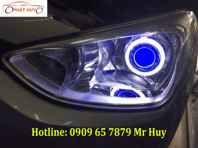 Độ đèn led,vòng angel eyes cho Hyundai i10