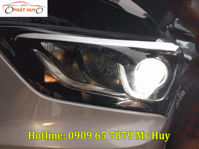 Độ đèn cho xe Hyundai Santafe