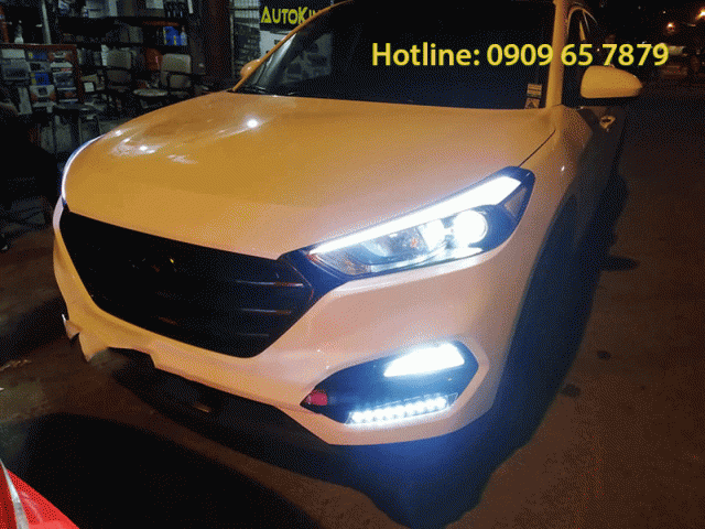 Độ đèn cho xe Hyundai Tucson