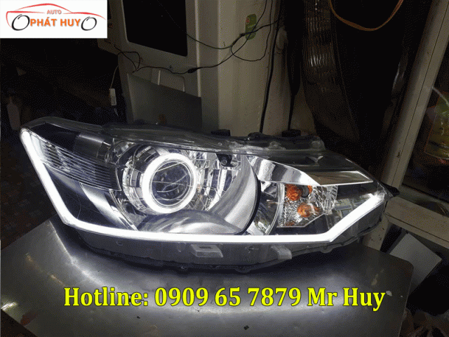 Độ đèn led chạy, bi xenon cho xe Toyota Vios