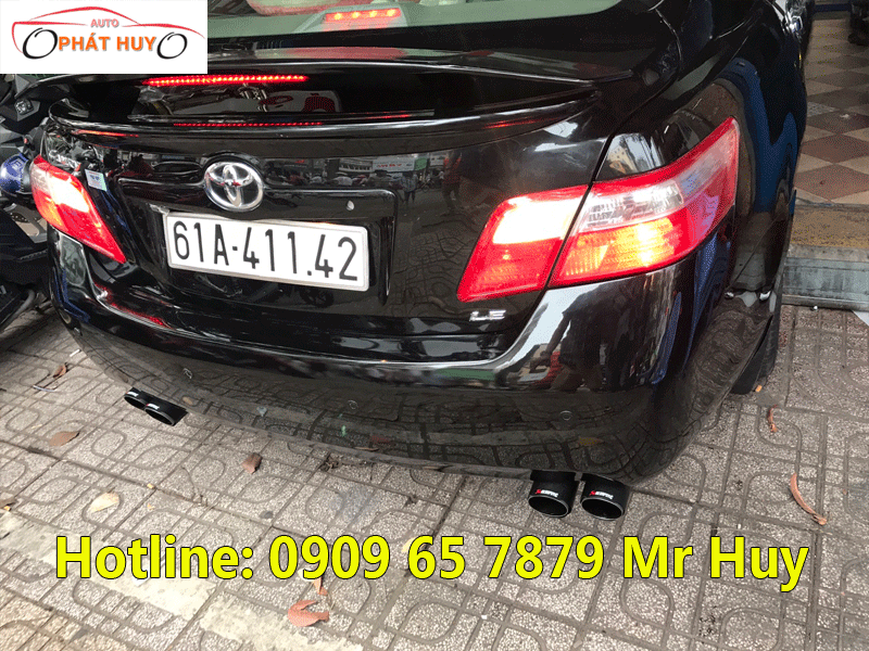 Độ pô nổ zin theo xe Toyota Camry