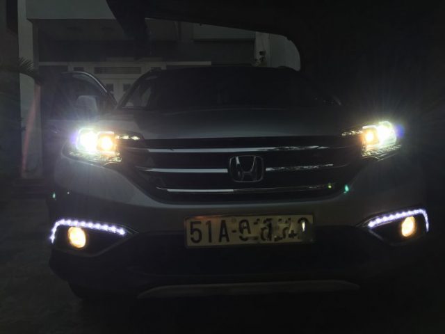 Độ đèn Led đèn bi xenon cho xe Honda CRV