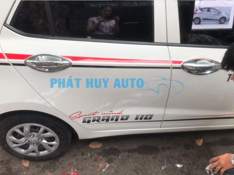 Mẫu tem cho xe Hyundai Grand i10