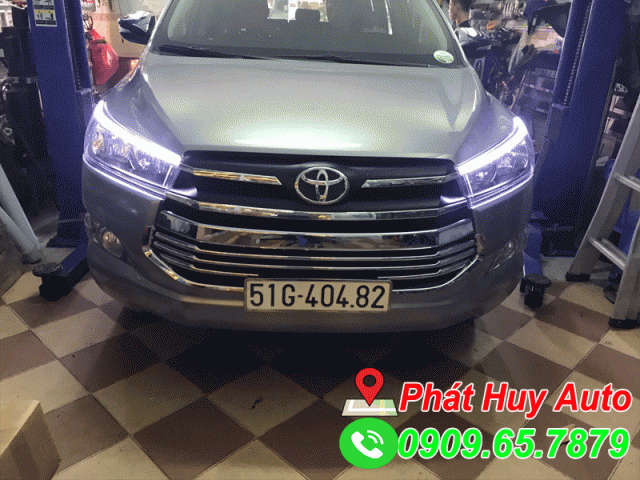 Độ đèn led chính hãng xe Toyota Innova 2018