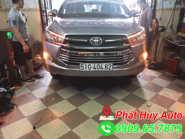 Độ đèn led chính hãng xe Toyota Innova 2018