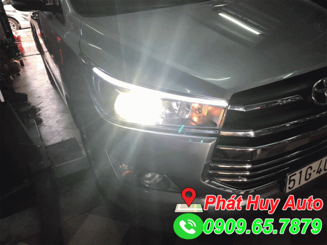 Độ đèn led chính hãng xe Toyota Innova 2018