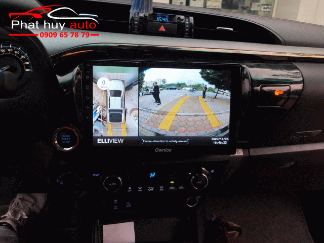 Camera 360 độ lắp cho xe toyota Hilux