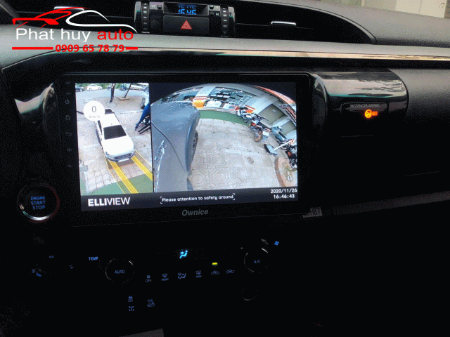 Camera 360 độ lắp cho xe toyota Hilux