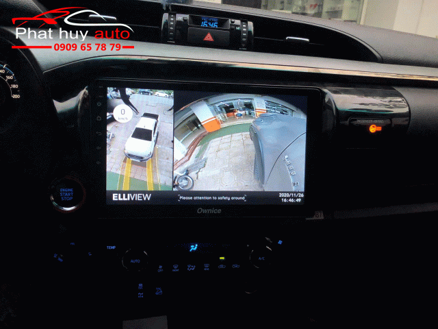 Camera 360 độ lắp cho xe toyota Hilux