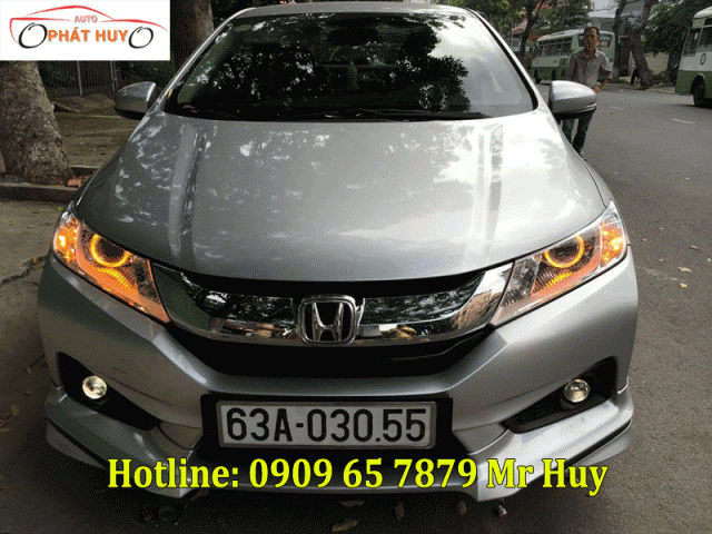 Độ đèn bi xenon,vòng angel eyes xe Honda City