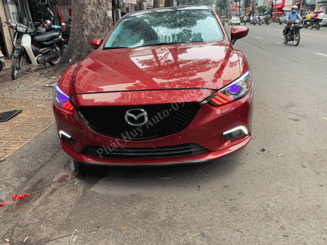 Độ đèn cho xe Mazda 6