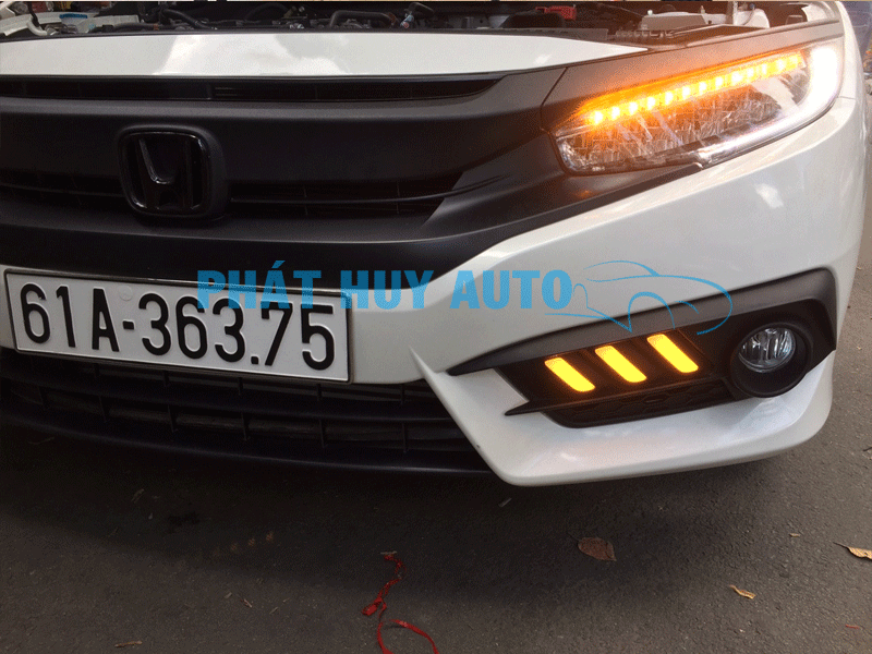 Độ đèn led giá rẻ cho xe Honda Civic 2018