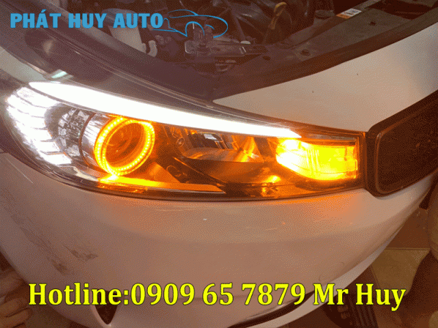 Độ đèn led,vòng angel eyes cho xe Kia Cerato