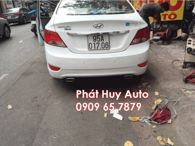 Độ pô Hyundai Accent giá rẻ tại tphcm