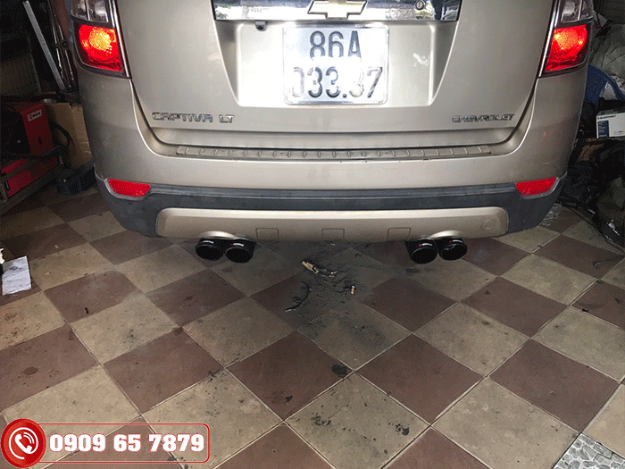 Độ pô xe Chevrolet Captiva ở đâu giá rẻ