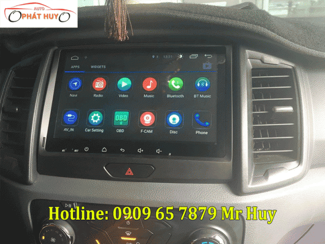 Gắn màn hình dvd android cho Ford Everest