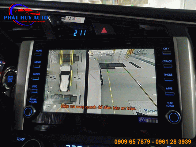 Camera 360 độ chính hãng cho xe Toyota Innova