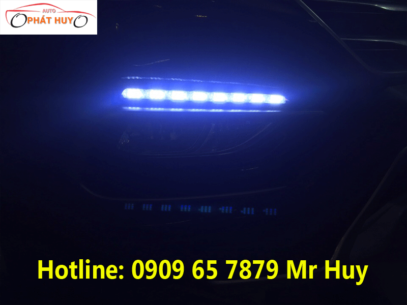 Độ đèn led gầm xe Hyundai Santafe giá rẻ