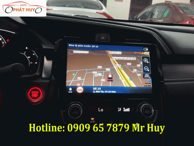 Gắn màn hình dvd android xe Honda Civic tại TPHCM