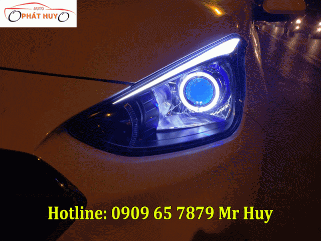 Độ led mí,bi xenon xe Hyundai i10