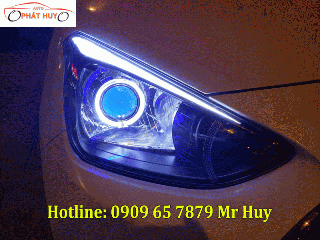 Độ led mí,bi xenon xe Hyundai i10