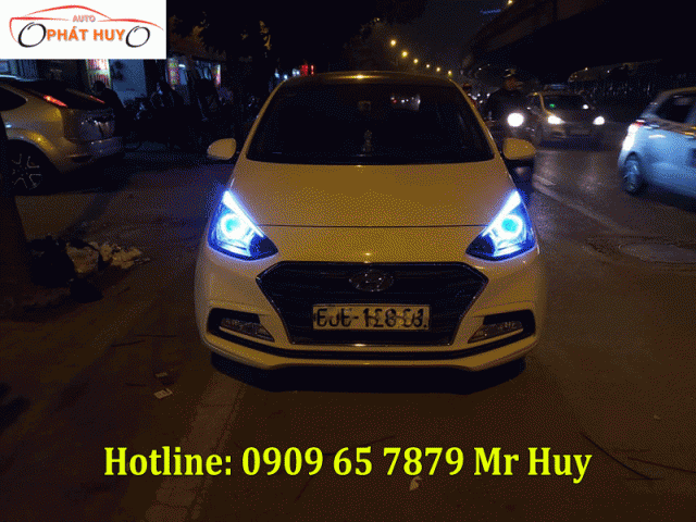 Độ led mí,bi xenon xe Hyundai i10