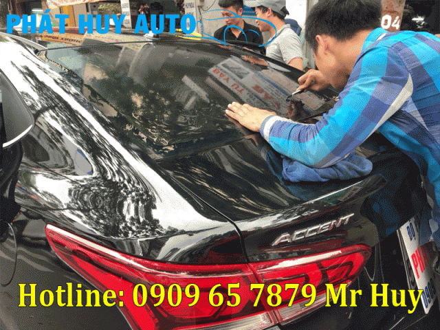Dán phim cách nhiệt cho xe Hyundai Accent 2018