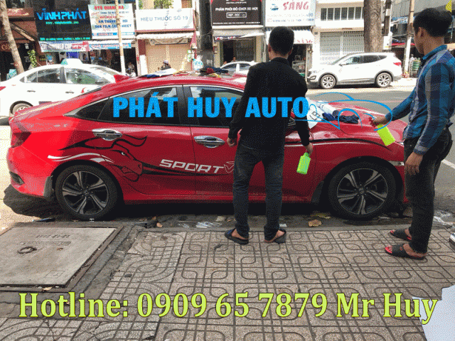 Dán tem trang trí cho xe Honda Civic giá rẻ