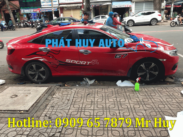 Dán tem trang trí cho xe Honda Civic giá rẻ