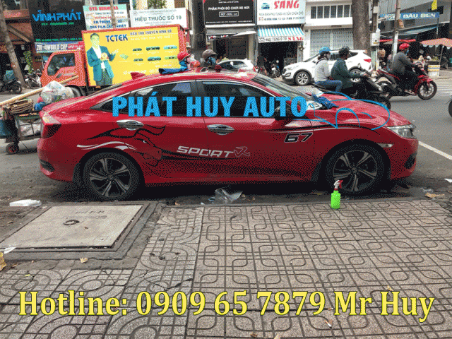 Dán tem trang trí cho xe Honda Civic giá rẻ