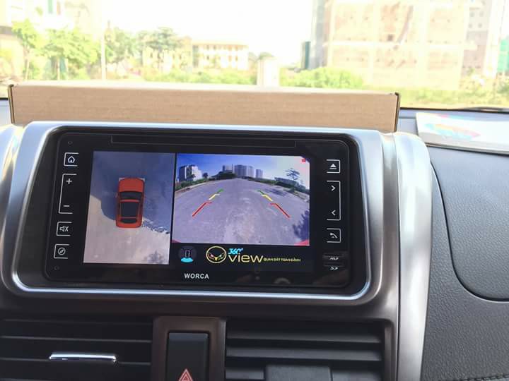 Gắn camera 360 độ cho xe Toyota Yaris 2018