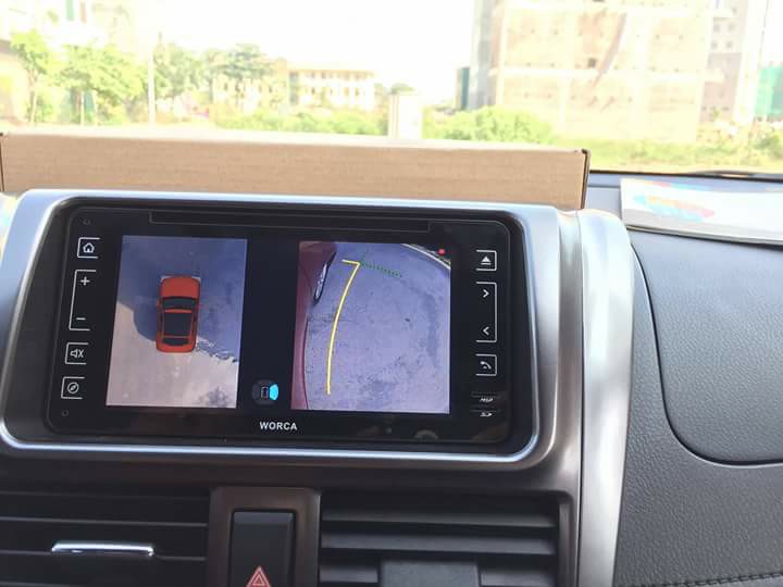 Gắn camera 360 độ cho xe Toyota Yaris 2018