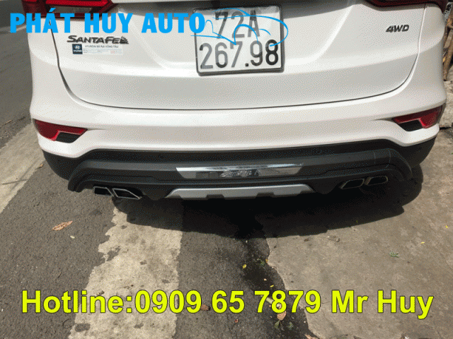 Độ ốp cản (trước sau) cho Hyundai Santafe 2018