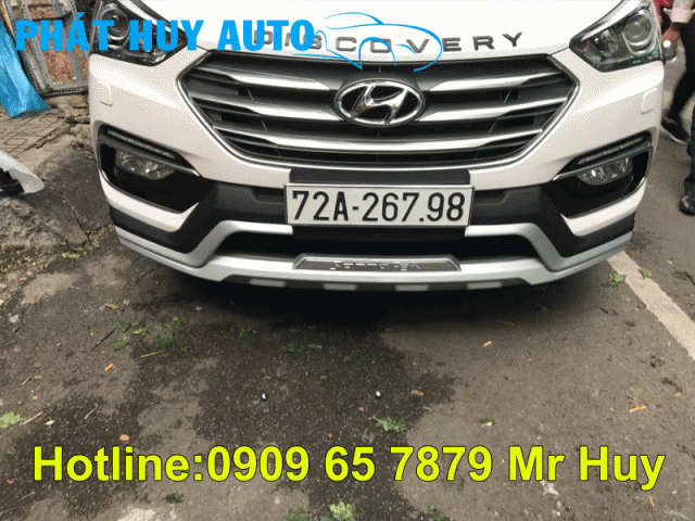 Độ ốp cản (trước sau) cho Hyundai Santafe 2018