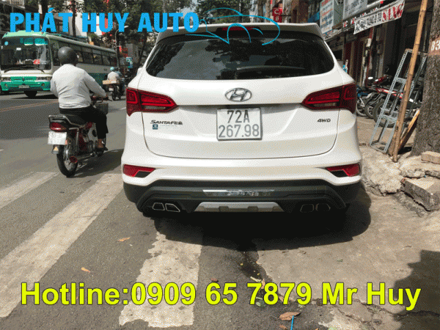 Độ ốp cản (trước sau) cho Hyundai Santafe 2018