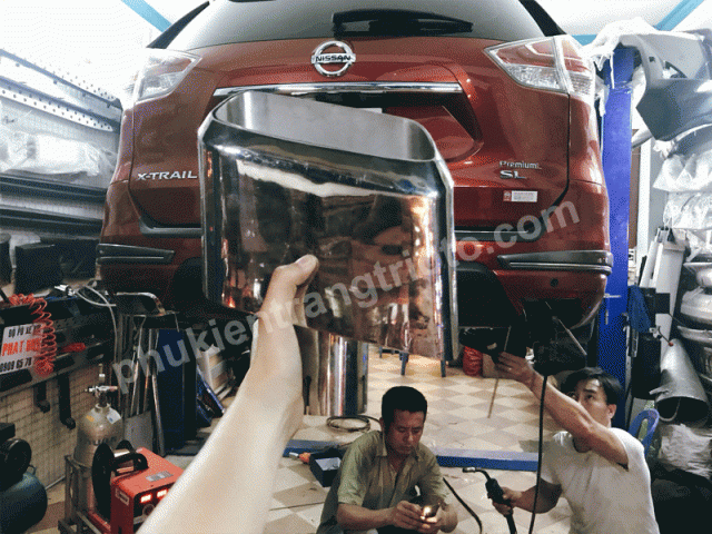 Độ pô kiểu Porcher cho xe Nissan X Trail 2018 Độ pô kiểu Porcher cho xe Nissan X Trail 2018