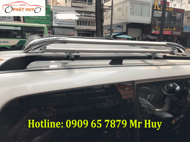 Gắn baga mui cho xe pajero sport