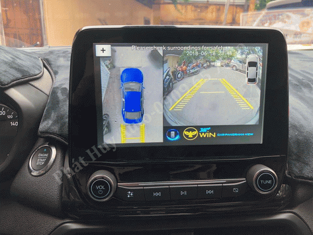 Gắn camera 360 độ cho xe Ford Ecosport 2019