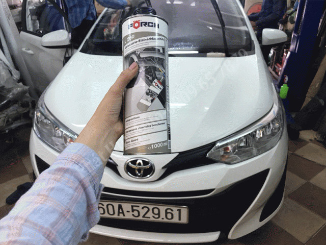 Xịt phủ gầm chống rỉ sét cho xe Toyota Vios 2019