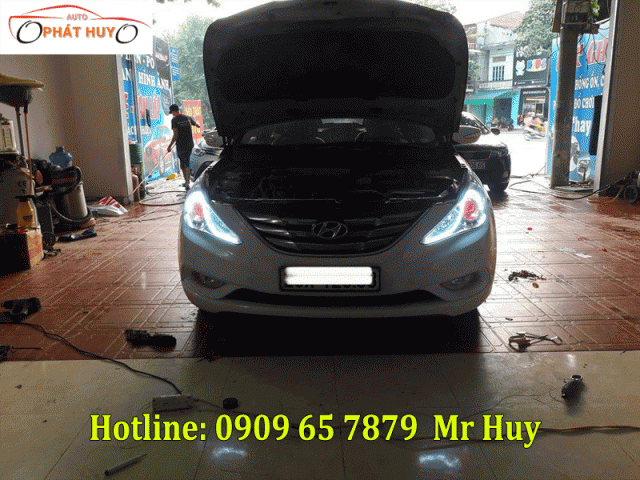Độ đèn led,bóng xenon xe Hyundai Sonata