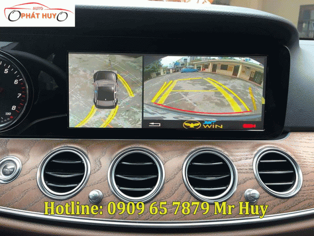 Gắn camera 360 độ cho xe Mercedes E200