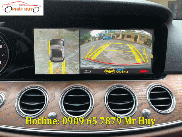 Gắn camera 360 độ cho xe Mercedes E200