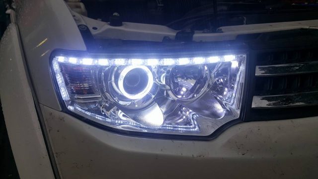 Độ đèn led cho xe Mitsubishi Pajero Sport