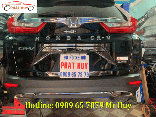 Độ pô cho xe Honda CRV kiểu Mercedes