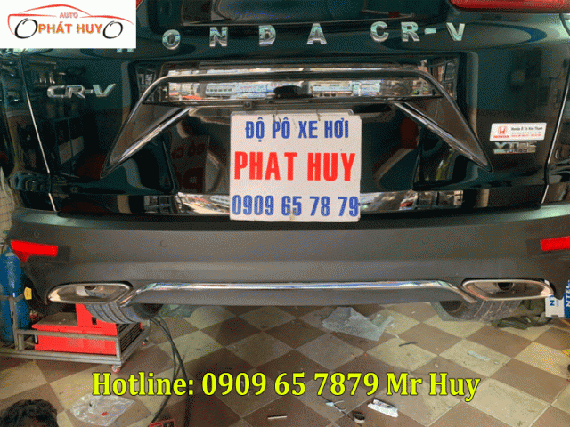 Độ pô cho xe Honda CRV kiểu Mercedes