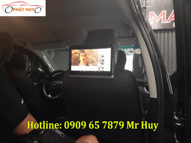 Lắp màn hình gối đầu android xe Toyota Altis